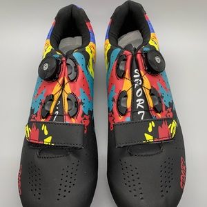 SPORT Road Cycling/Riding Shoes Bike MTB Sneakers Racing Peloton Cleats (Sz 39)